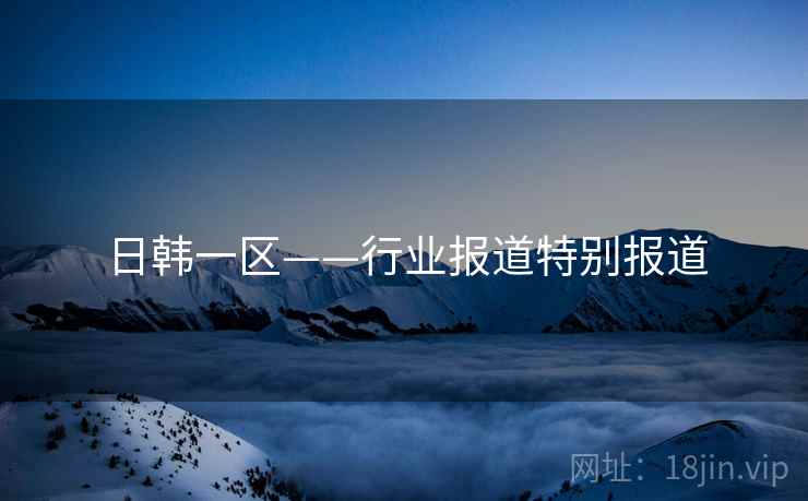 日韩一区——行业报道特别报道
