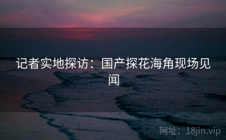 记者实地探访:国产探花海角现场见闻 记者实地探访:国产探花海角现场见闻
