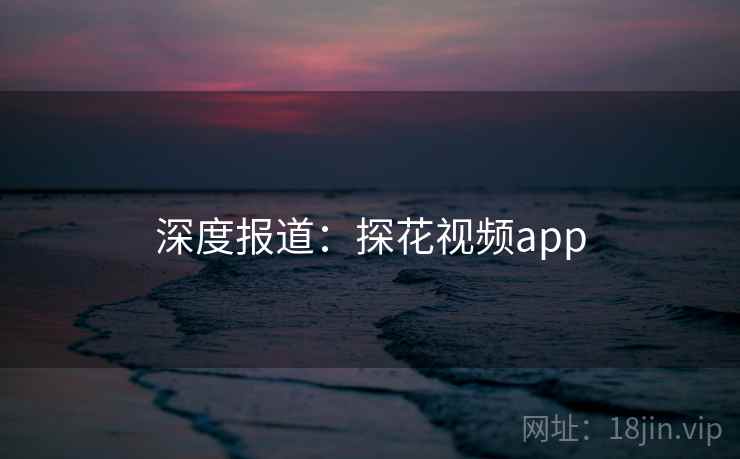 深度报道：探花视频app